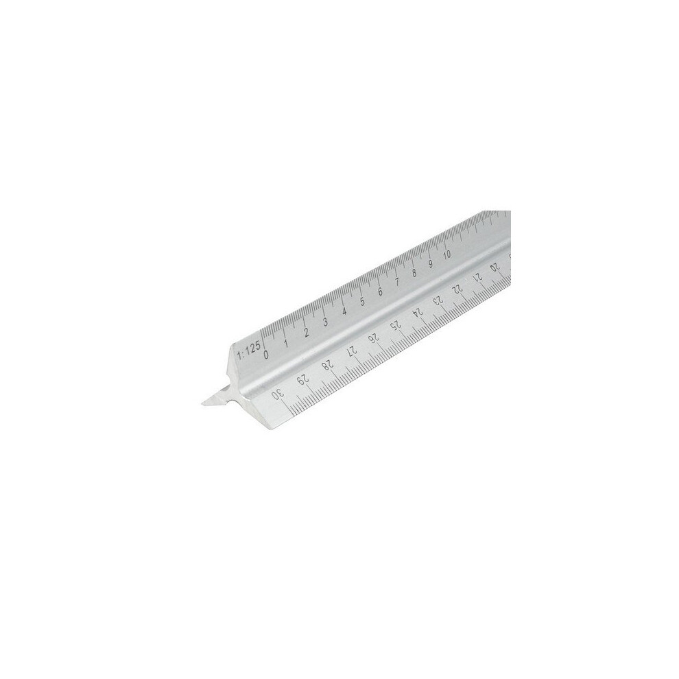 Faithfull FAIRULETRI Aluminium Rule 300mm Triangle