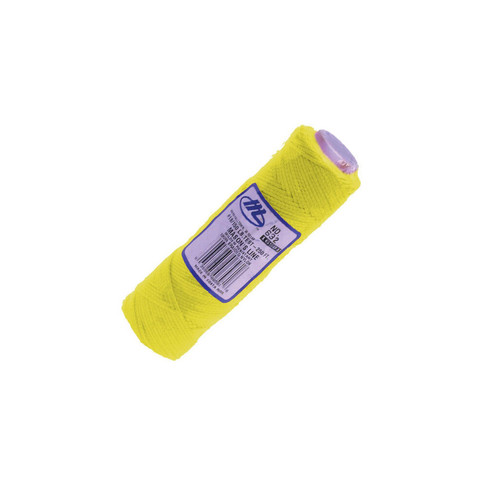 Marshalltown M632 Masons Line 76.2M (250Ft) Fluorescent Yellow
