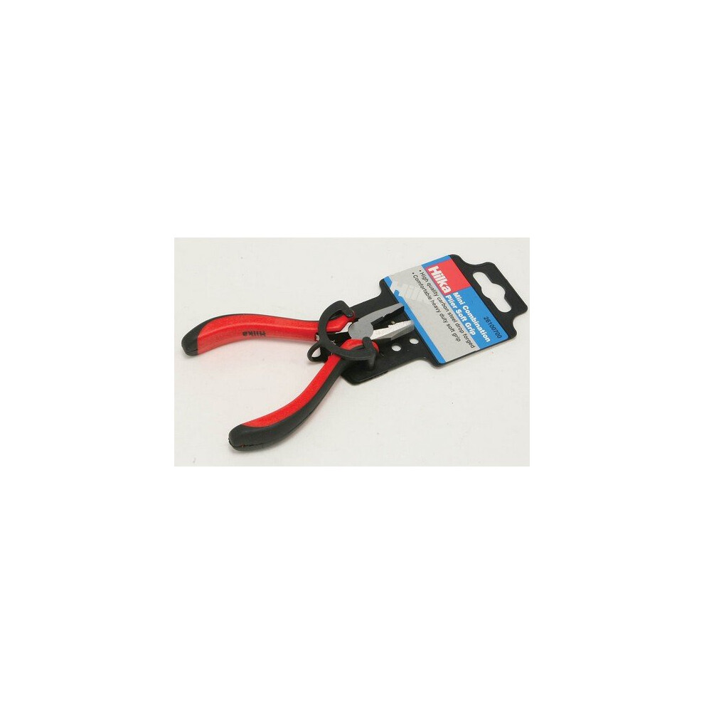 Hilka 26100700 Mini Combination Plier Soft Grip Handles