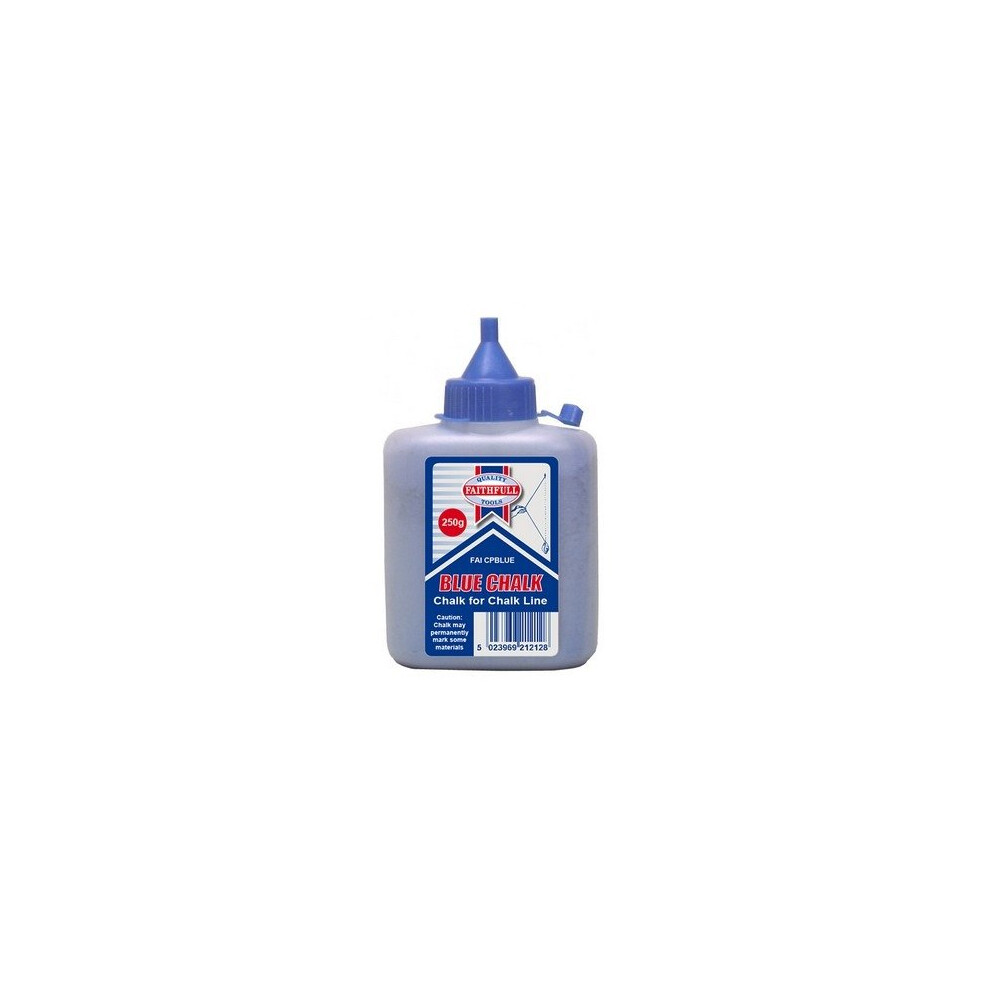 Faithfull FAICPBLUE Chalk Powder 250g - Blue