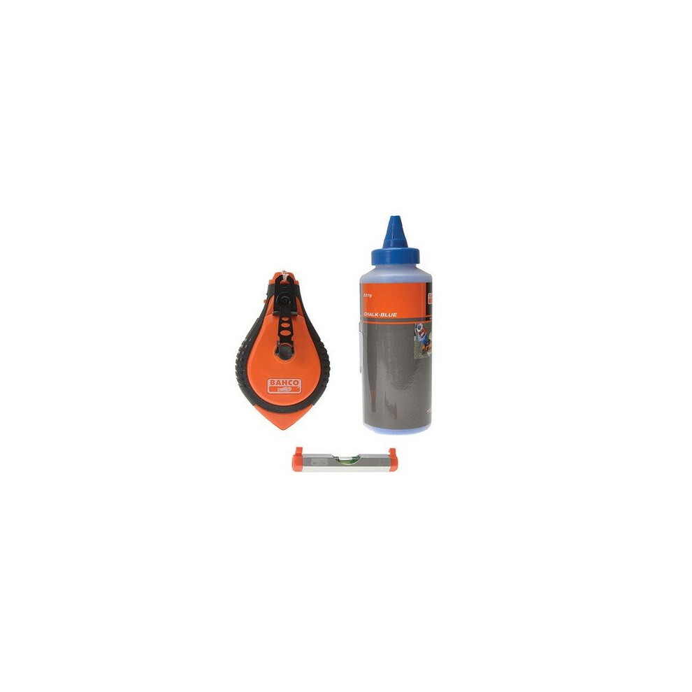 Bahco CL-1221-SET Blue Chalk, Chalk Line, Line Level Set