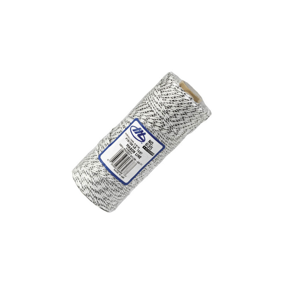 Marshalltown M635 Freckled White Braided Nylon Masons Brick Line - 500' (152 m)