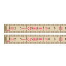 STANLEY Metro plegable 2m x 15mm madera natural