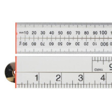 Faithfull FAIRULEFOLDW Folding Rule White ABS Plastic 1 Metre / 39in