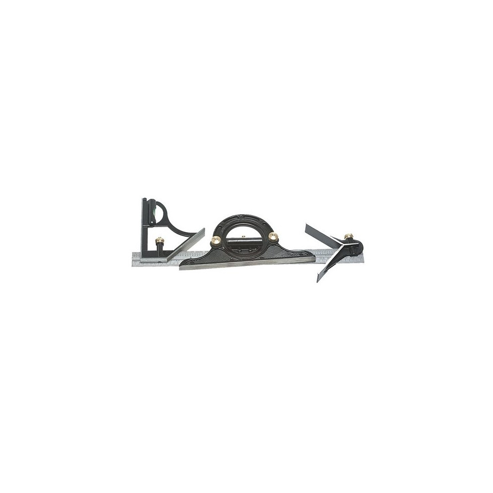 Fisher Fb285me Combination Square 12" 300Mm With Centre Finder And Protractor 5013693193329