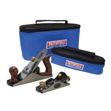 Faithfull FAIPLANE4AVB No.4 Plane and No.60.1/2 Plane In Canvas Carry Bags