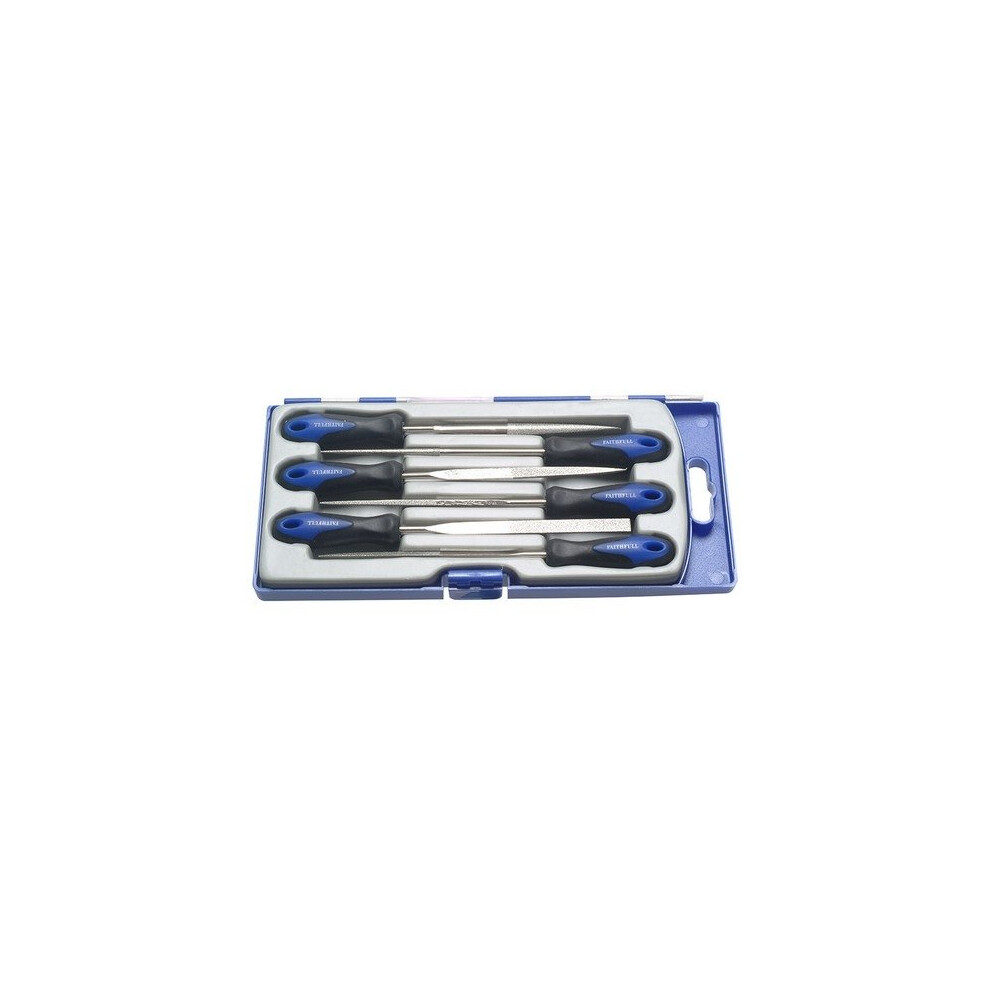 Faithfull FAIPPDIAMOND Diamond Needle File Set of 6