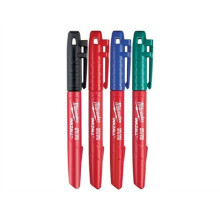 Milwaukee 48223106 INKZALL Fine Tip Colour Marker Set of 4