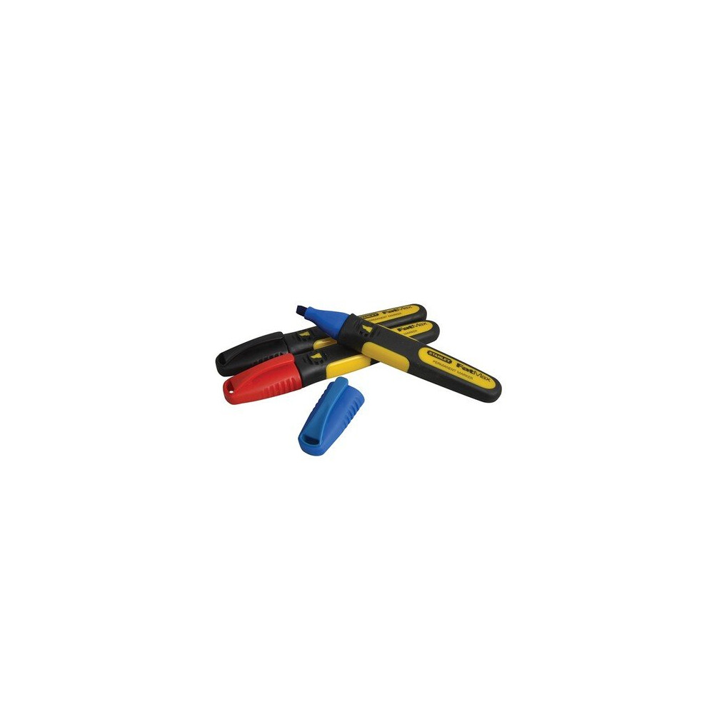 Stanley 0-47-315 FatMax Triple Pack Chisel Tip Markers