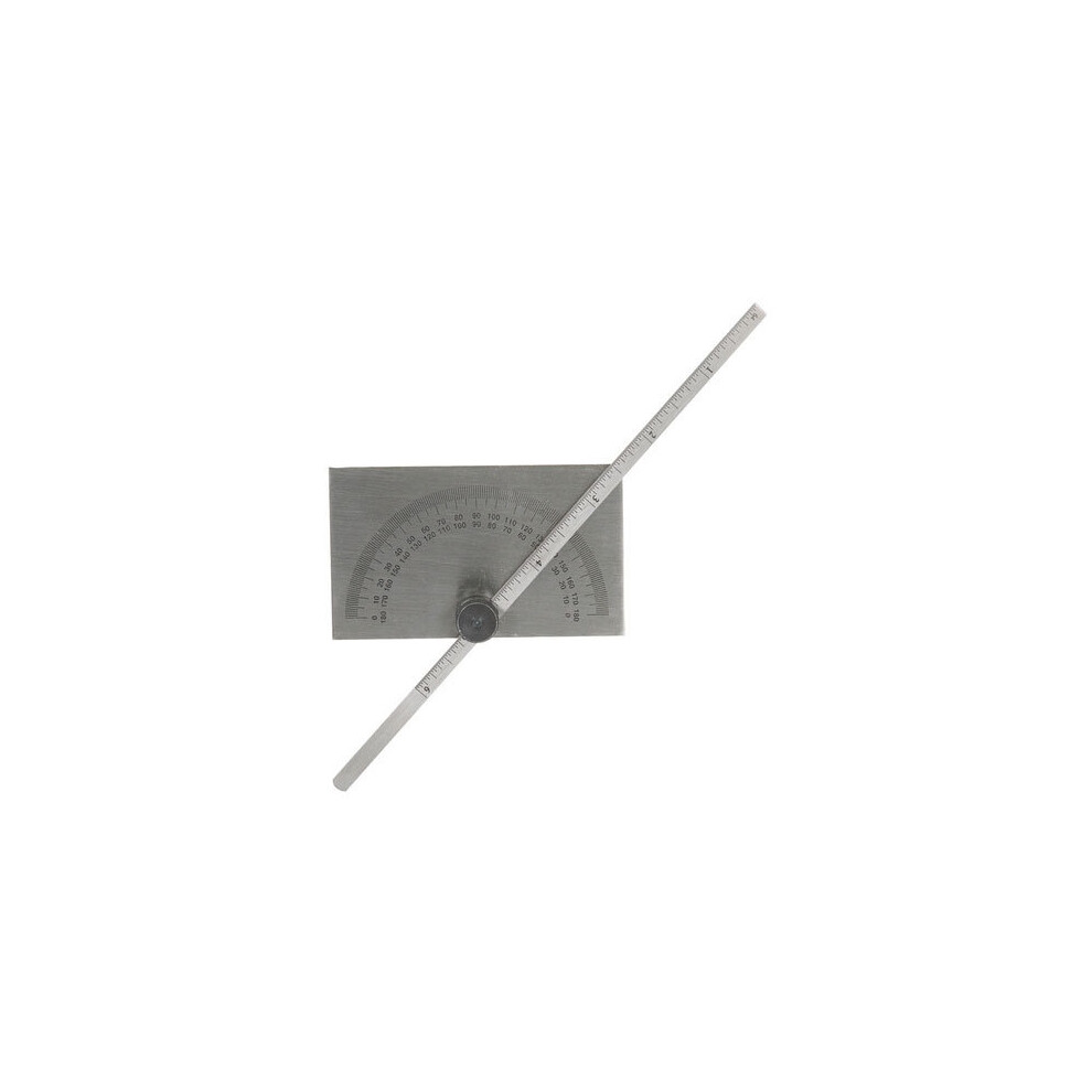 Silverline 783181 Protractor with Depth Gauge Scale 150mm