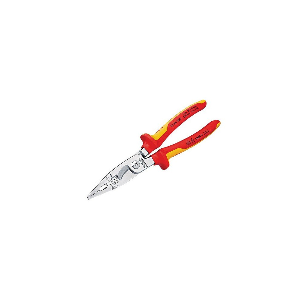 Knipex 13 86 200 SB VDE Multifunctional Installation Pliers 200mm