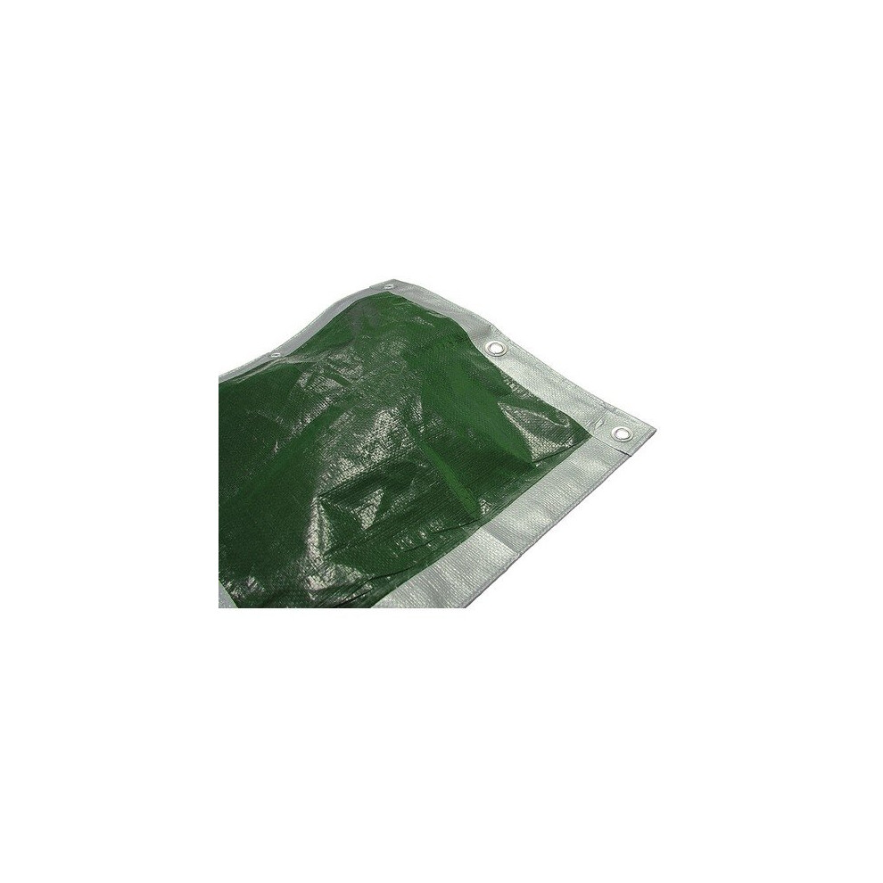 Faithfull FAITARP1812 Tarpaulin Green / Silver 5.4m x 3.6m (18ft x 12ft)