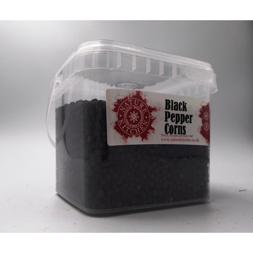 BLACK PEPPER CORNS - LARGE SPICE TUB