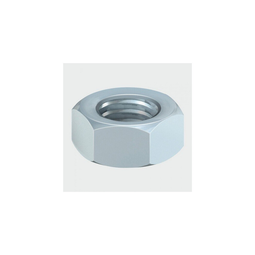 TIMco 8HNUTZB Hex Nut DIN 934 BZP M8 Bag of 300