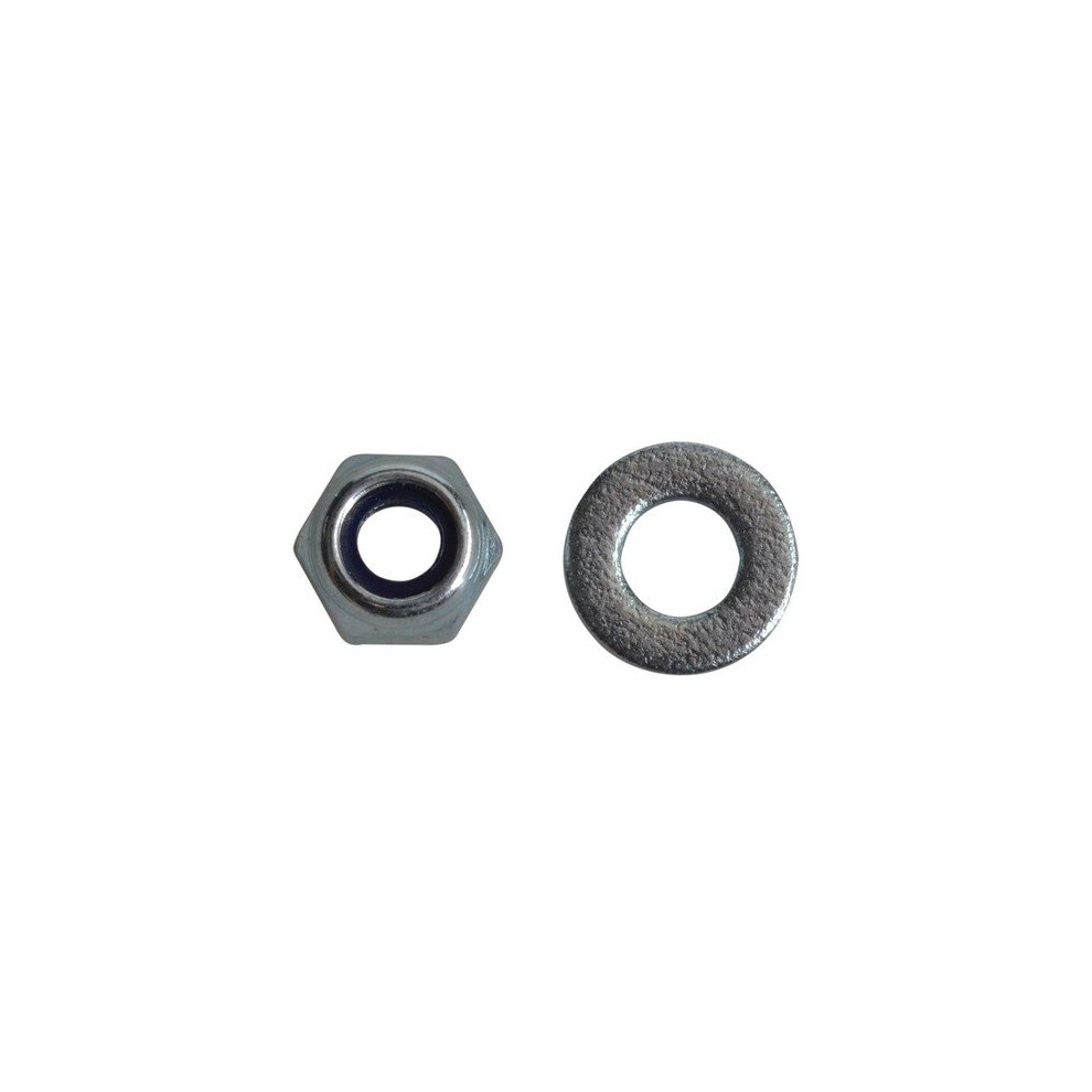 Forge FPNYLOC4 Nyloc Nuts & Washers Zinc Plated M4 Forge Pack of 50