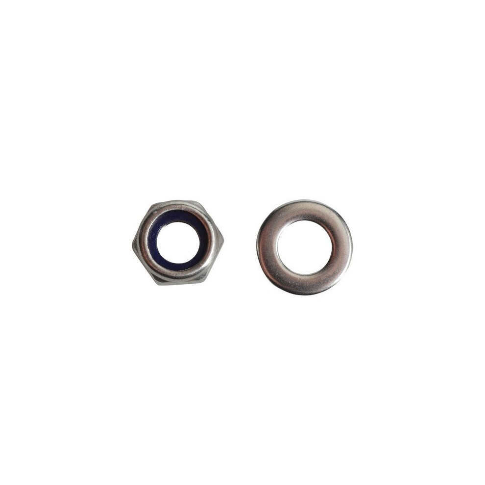 Forge FPNYLOC6SS Nyloc Nuts & Washers A2 Stainless Steel M6 Forge Pack of 20