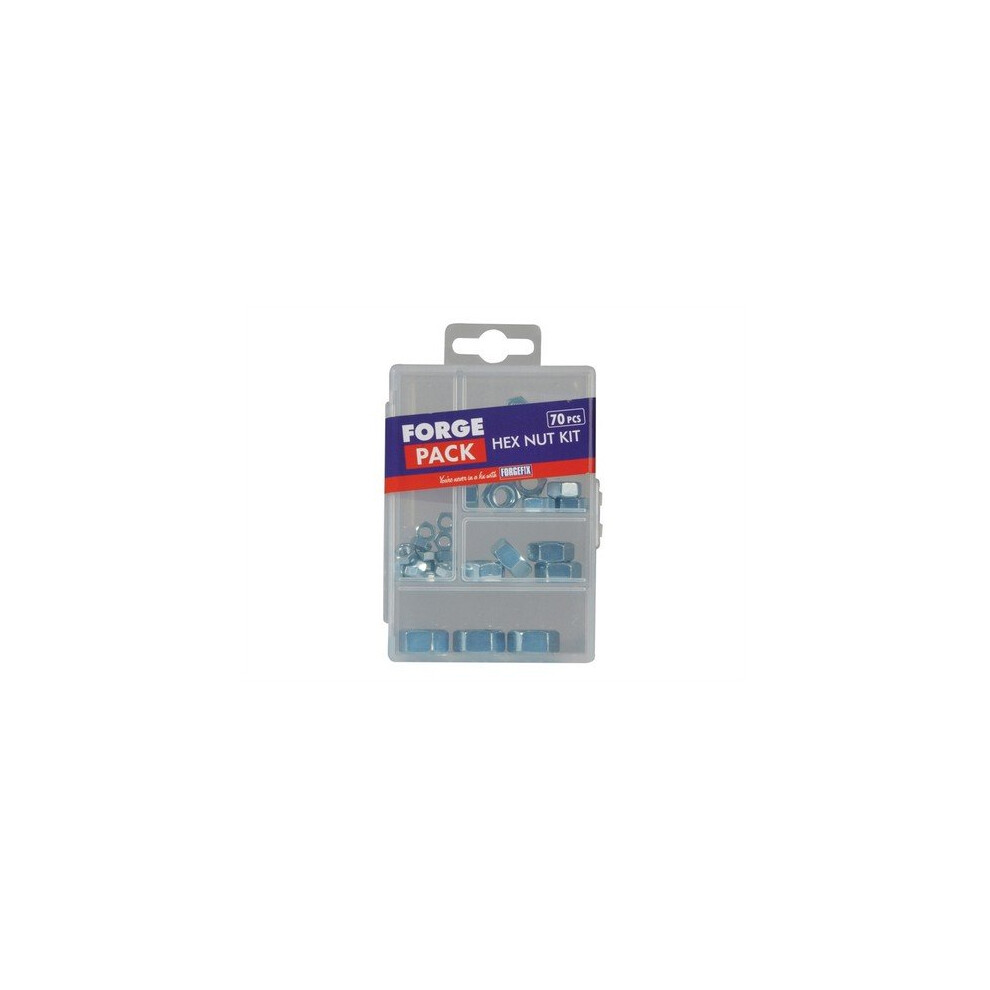 Forgefix Forge Fpnutset Hexagon Nut Kit Forge Pack Of 70 Piece