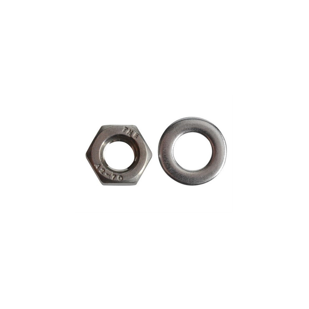 Forge FPNUT6SS Hexagonal Nuts & Washers A2 Stainless Steel M6 Forge Pack of 20