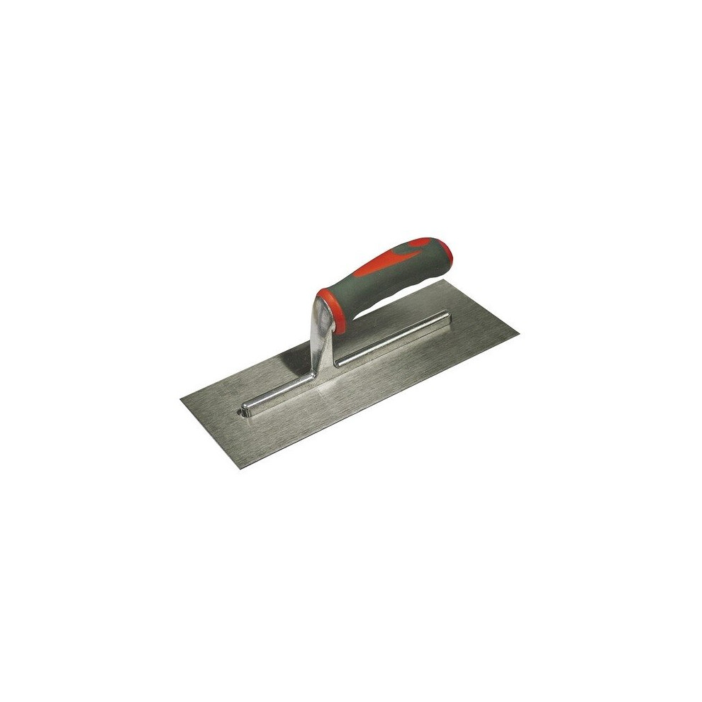 Faithfull FAISGTP13SS Plasterers Trowel Stainless Steel Soft-Grip Handle 13in x 5 in
