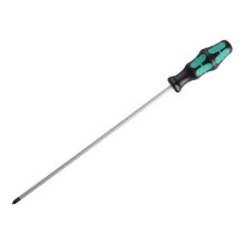 Wera WER008730 Kraftform 350 PH2 Phillips Screwdriver, 300mm - Lasertip for reduced cam-out, ergonomic handle