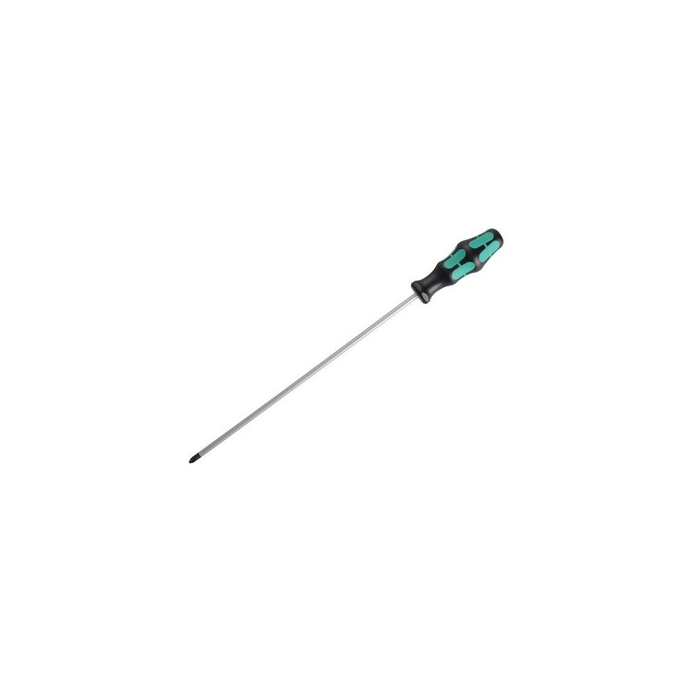 Wera WER008730 Kraftform 350 PH2 Phillips Screwdriver, 300mm - Lasertip for reduced cam-out, ergonomic handle-image-OPC-PMTQGY-NEW