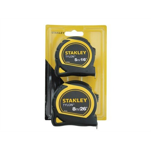 STANLEY Stanley Tools STHT9-98985 Tylon Tape Twin Pack 5m/16ft & 8m/26ft