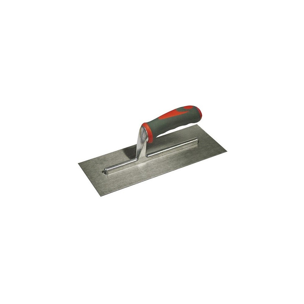 Faithfull FAISGTP11SS Plasterers Trowel Stainless Steel Soft-Grip Handle 11in x 4.3/4in