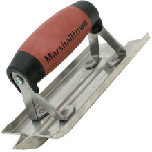 Marshalltown M180D Groover Stainless Steel 6" x 3" Blade Durasoft Handle