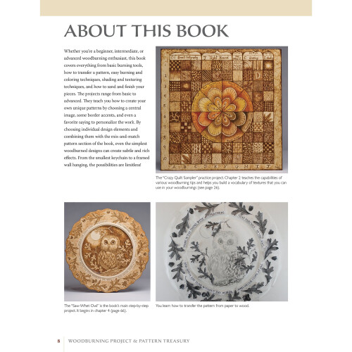 Woodburning Project & Pattern Treasury: Create Your Own Pyrography Art with 70 Mix-and-match Designs 2