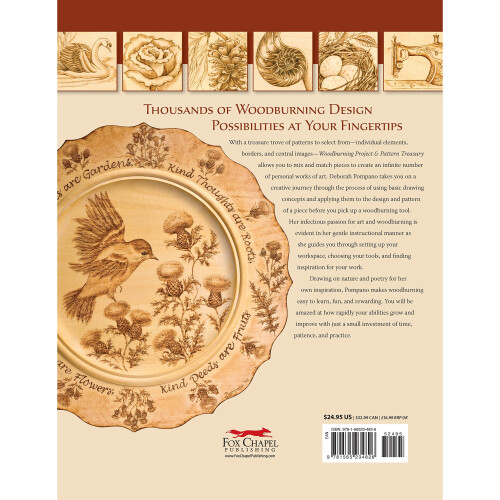 Woodburning Project & Pattern Treasury: Create Your Own Pyrography Art with 70 Mix-and-match Designs 1