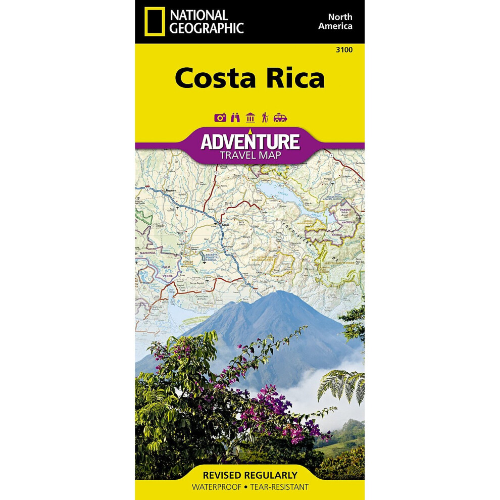 Costa Rica Adv. Ng: NG.AM3100 (Adventure Map (Numbered))