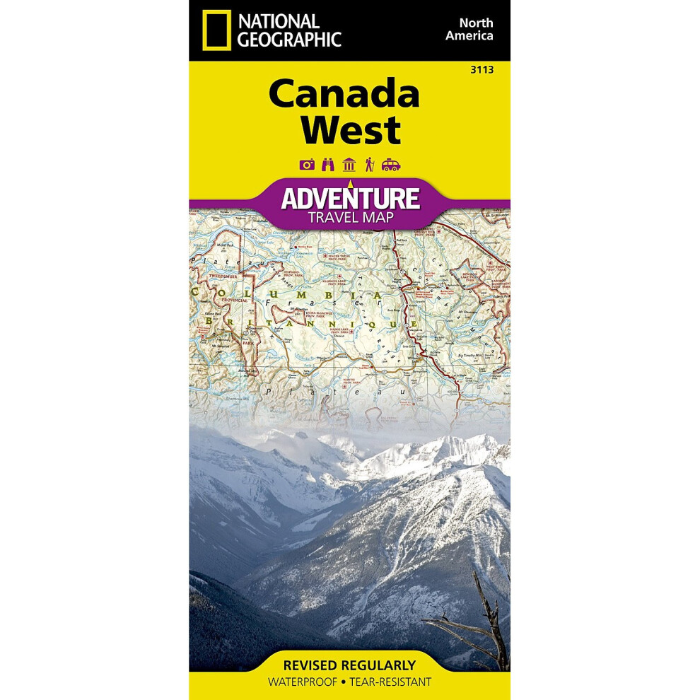 New National Geographic Canada West Adv. Ng Wp (Adventuremaps) 43171-555578