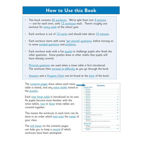 New KS1 Maths: Times Tables 10-Minute Weekly Workouts - Year 2 (CGP KS1 Maths) 2
