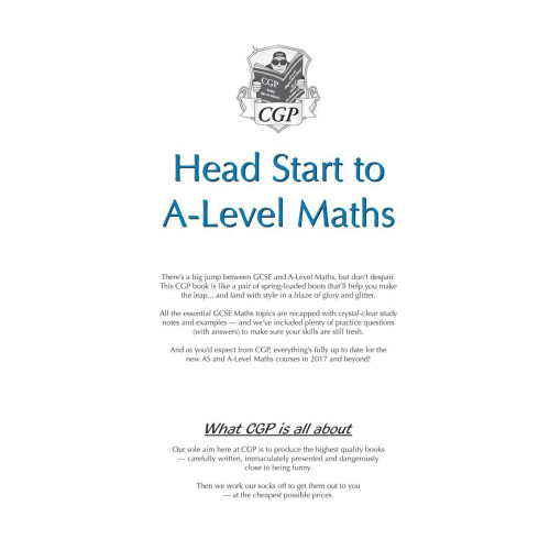 New Head Start to A-Level Maths (CGP A-Level Maths 2017-2018) 2