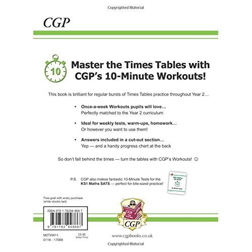 New KS1 Maths: Times Tables 10-Minute Weekly Workouts - Year 2 (CGP KS1 Maths) 1