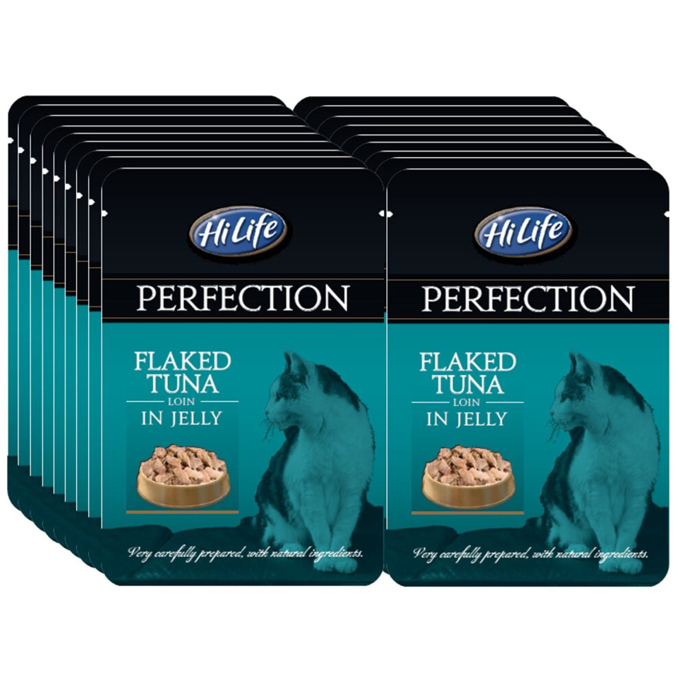 Hilife Perfection Cat Food Pouches, Flaked Tuna Loin In Jelly, 70 G, 18 X 70G Pouches