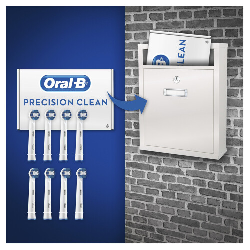 Oral-B Κεφαλές οδοντόβουρτσας Oral-B Precision Clean, συσκευασία 8 τεμαχίων 1