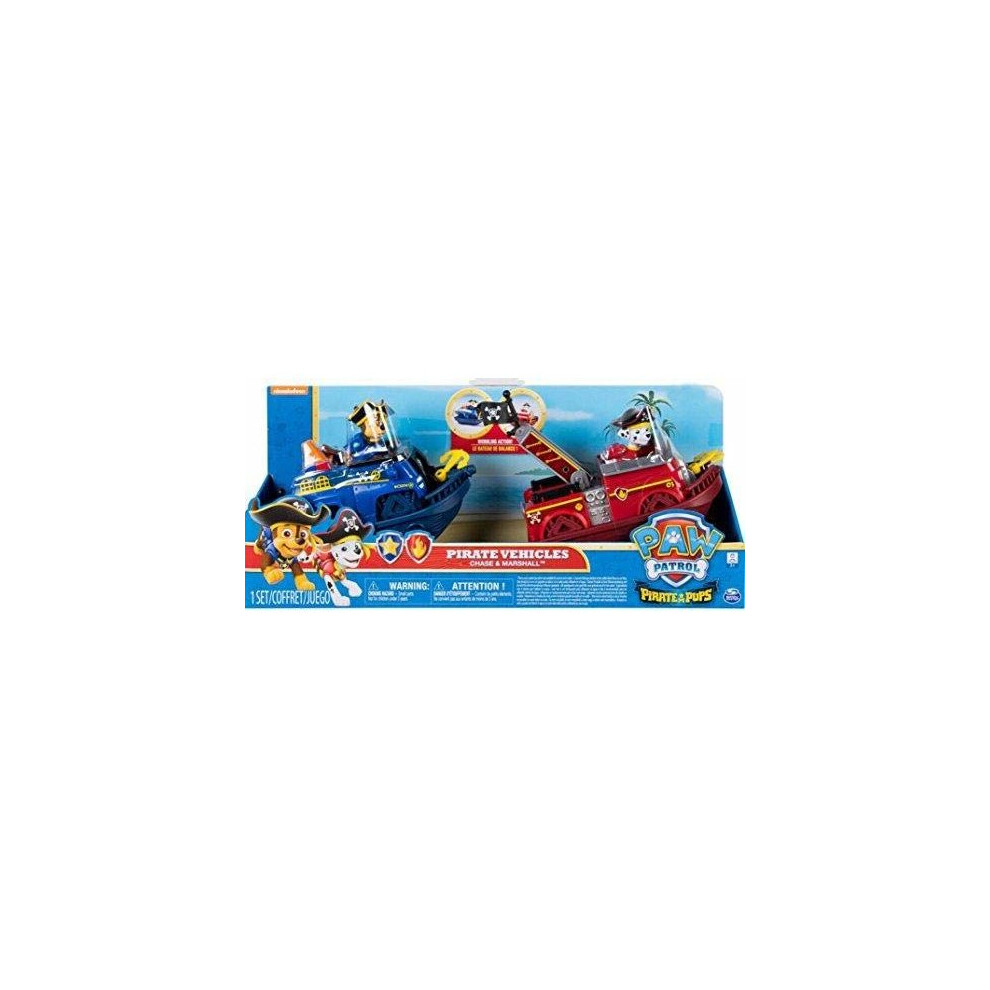 Paw patrol pirate vehicles chase & marshall online