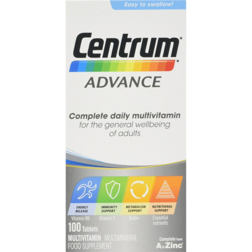 Centrum Centrum Advance Πολυβιταμινούχα δισκία, συσκευασία των 100