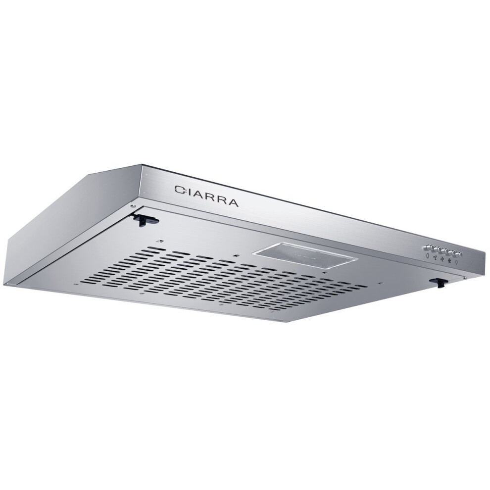 CIARRA 60cm Stainless Steel Visor Cooker Hood 600mm Wall Mounted Kitchen Extractor Fan