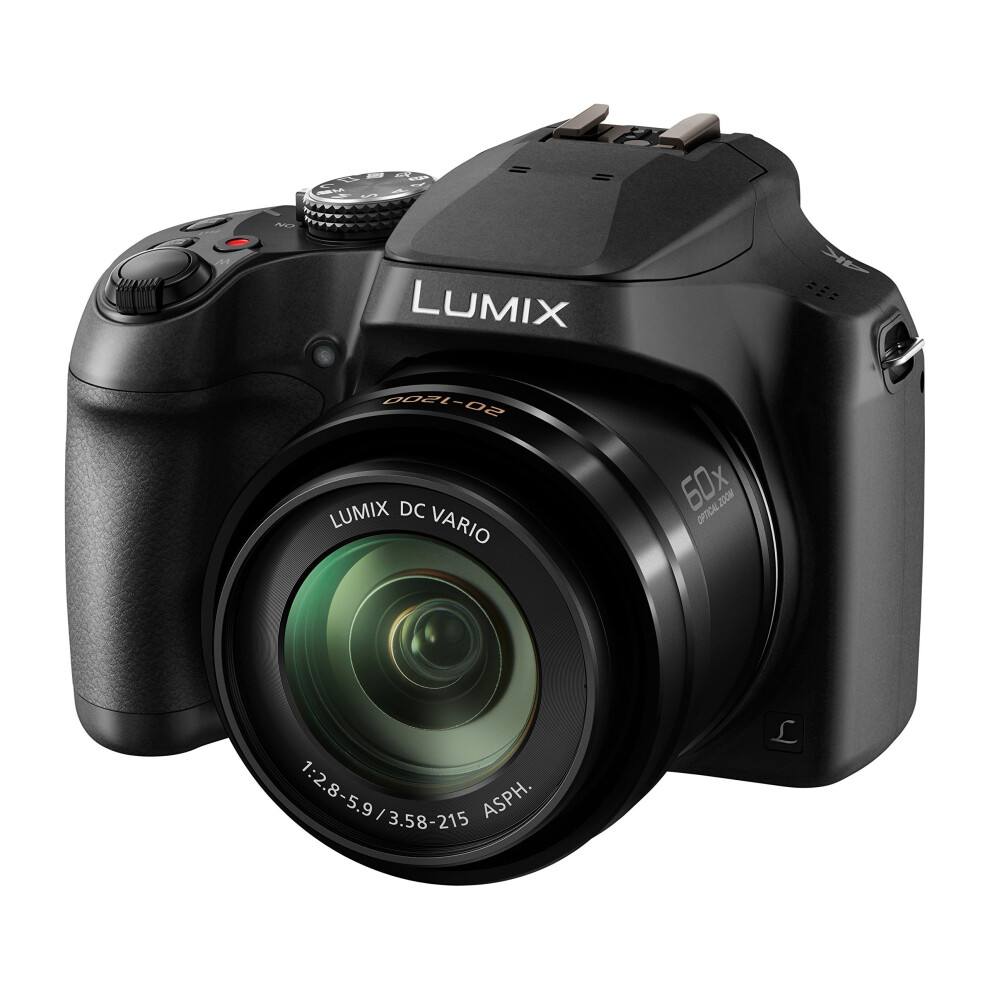 Panasonic DC-FZ82EBK 60x Optical Zoom Lumix Digital Camera, Black