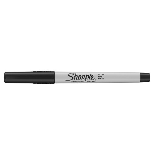 Sharpie Sharpie Permanent Markers, Ultra-Fine Tip, Black - Weatherproof 2-Pack | C-1985878 1