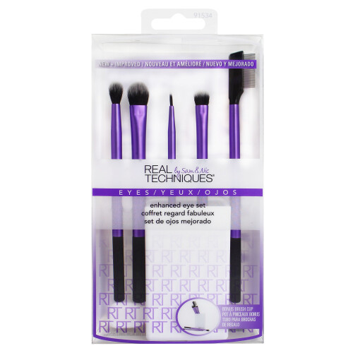 Real Techniques 6pc Real Techniques Enhanced Eye Set | Cruelty-Free Eyeshadow Brush Set 1