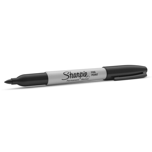 Sharpie Sharpie Permanent Markers, Fine Tip, Black, 12 Pack 1