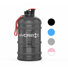 Hydrate 2.2 Litre Water Bottle - Now With Easy Drink Cap - Durable & Extra Strong - BPA Free - Ideal for: Gym, Dieting, Bodybuilding, Outdoor...