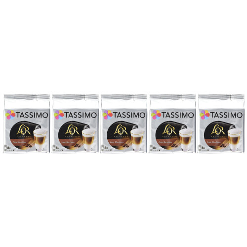 Tassimo Tassimo L'OR Latte Macchiato Coffee Capsules | 40 Capsules Compatible with Tassimo Coffee Maker - 5PACK - Amazon Exclusive 1