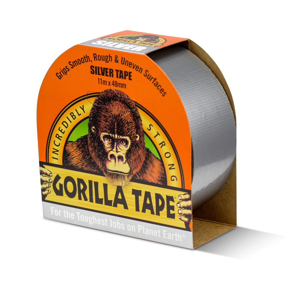 GORILLA GLUE 3044911 11 m Cloth Tape - Silver