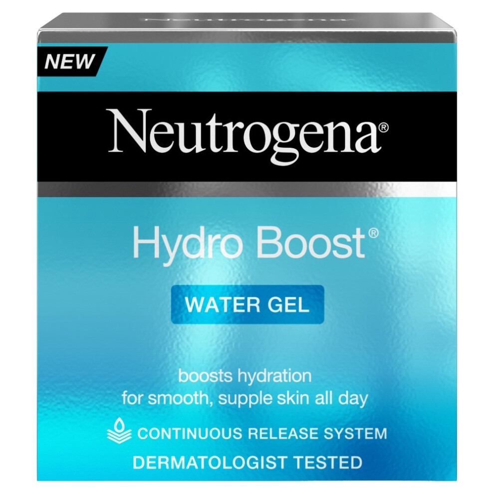 Neutrogena Hydro Boost Water Gel Moisturiser 50 ml Hyaluronic Gel Matrix, Continuous Hydration, Lightweight, Normal/Combo Skin, Derm Tested C-14600
