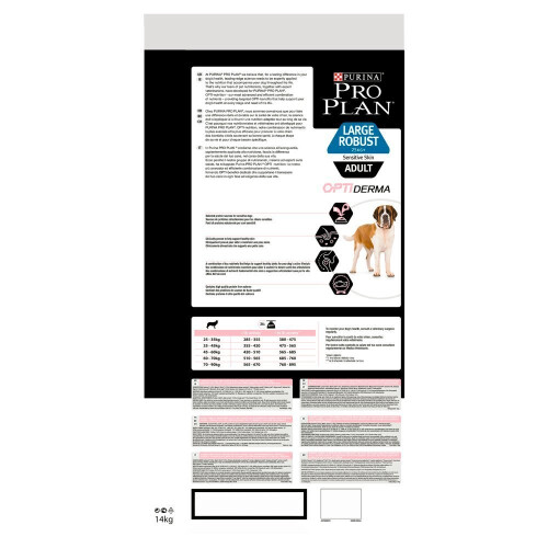 Purina PRO PLAN Sensitive Robust Large Dry Dog Food Salmon 14kg 1