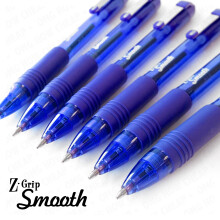 Zebra Z-Grip Smooth - Retractable Ballpoint Pen - Pack of 6 - Blue
